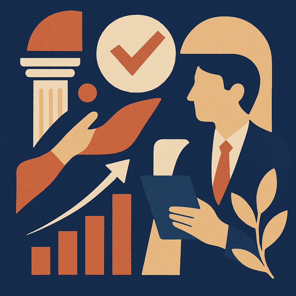 Professional accountants working together in a modern office environment